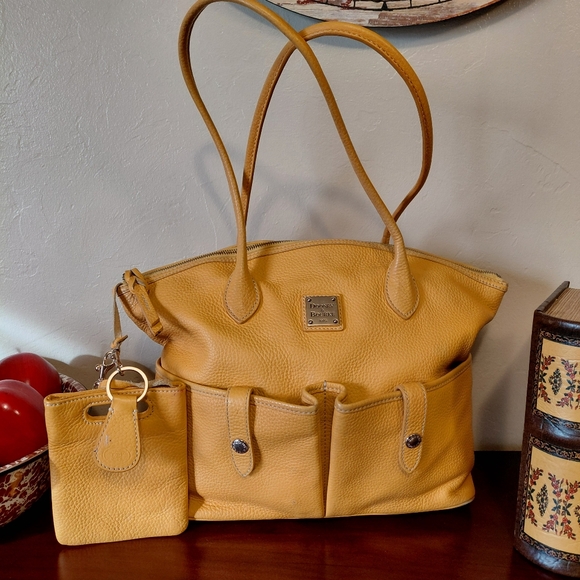 Dooney And Bourke Pebbled Leather Crescent Hobo Tote - Picture 11 of 11